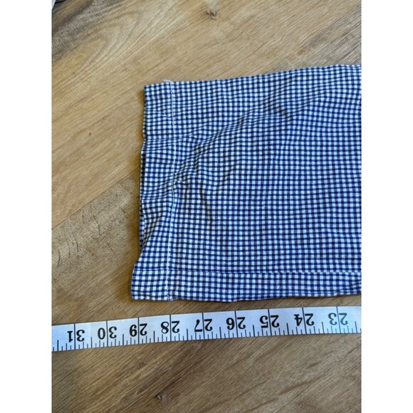 Free People Womens Blue Gingham Check Pants Size Medium NWT - Picture 4 of 7